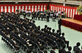 高校入学式での高校自治会長祝辞