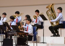 音楽部の演奏は音楽祭の花形